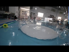 সাদা ডাবল রুমের ইনফ্ল্যাটেবল বুদ্বুদ ক্যাম্পিং তাঁবু পিভিসি টারপলিন উপাদান