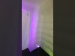 এলইডি লাইট ইনflatable বর্গক্ষেত্র বিজ্ঞাপন তাঁবু যোগা অনুশীলনের জন্য