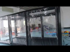গাড়ী সংরক্ষণের জন্য এয়ারটাইট ওয়েল্ডিং ব্ল্যাক ইনflatable গ্যারেজ তাঁবু