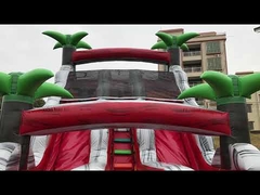 পিভিসি টারপলিন পাংচার প্রুফ ইনflatable জল স্লাইড পুল সহ