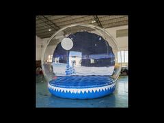 কাস্টমাইজড ক্লিয়ার ইনফ্ল্যাটেবল স্নো গ্লোব জায়ান্ট আউটডোর ব্লো আপ স্নো গ্লোব