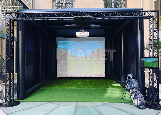 Airtight Custom LOGO Inflatable Golf Practice Simulator Tent