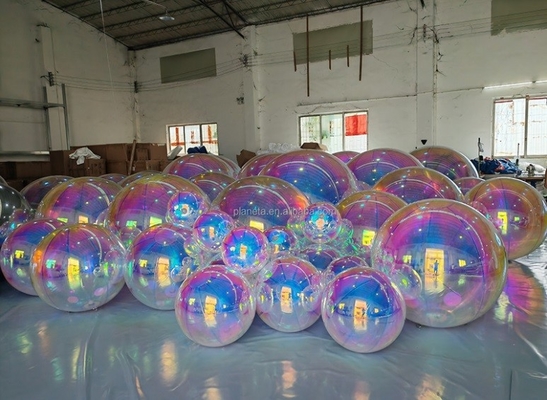 ডাবল লেয়ার পিভিসি বিশাল আয়না বল inflatable গোলকীয় বেলুন আয়না বল বিক্রয় জন্য
