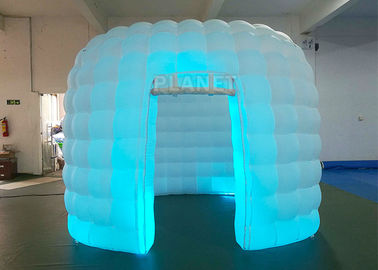 পোর্টেবল 1 ডোর হোয়াইট Inflatable ফটো বুথ / ইভেন্ট শো জন্য বুথ বুথ